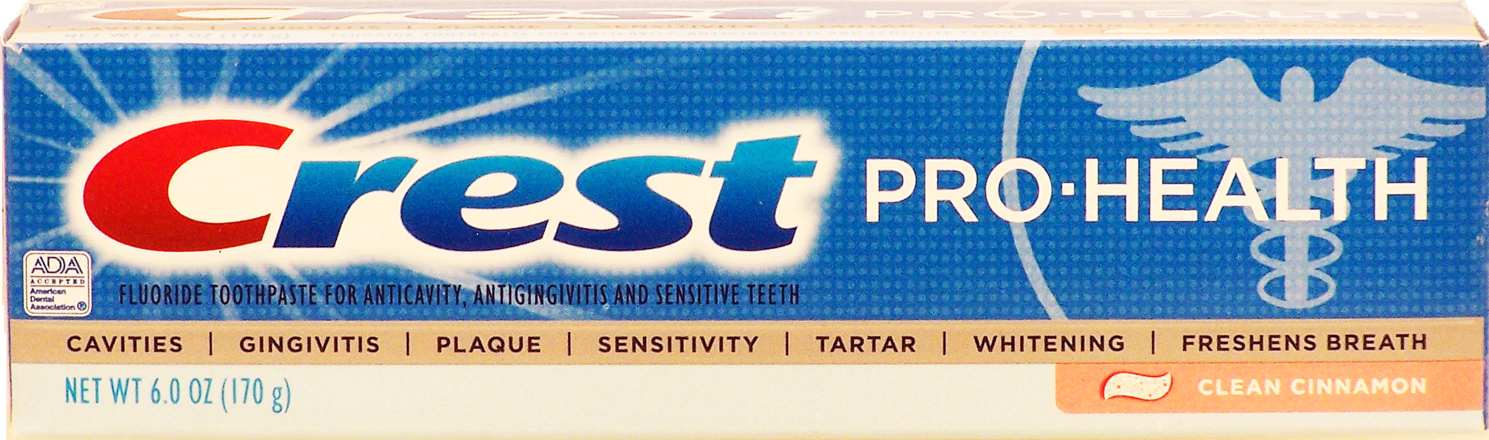 Crest Pro-Health fluoride toothpaste for anticavity, antiginvitis and sensitive teeth, clean cinnamon flavor Full-Size Picture